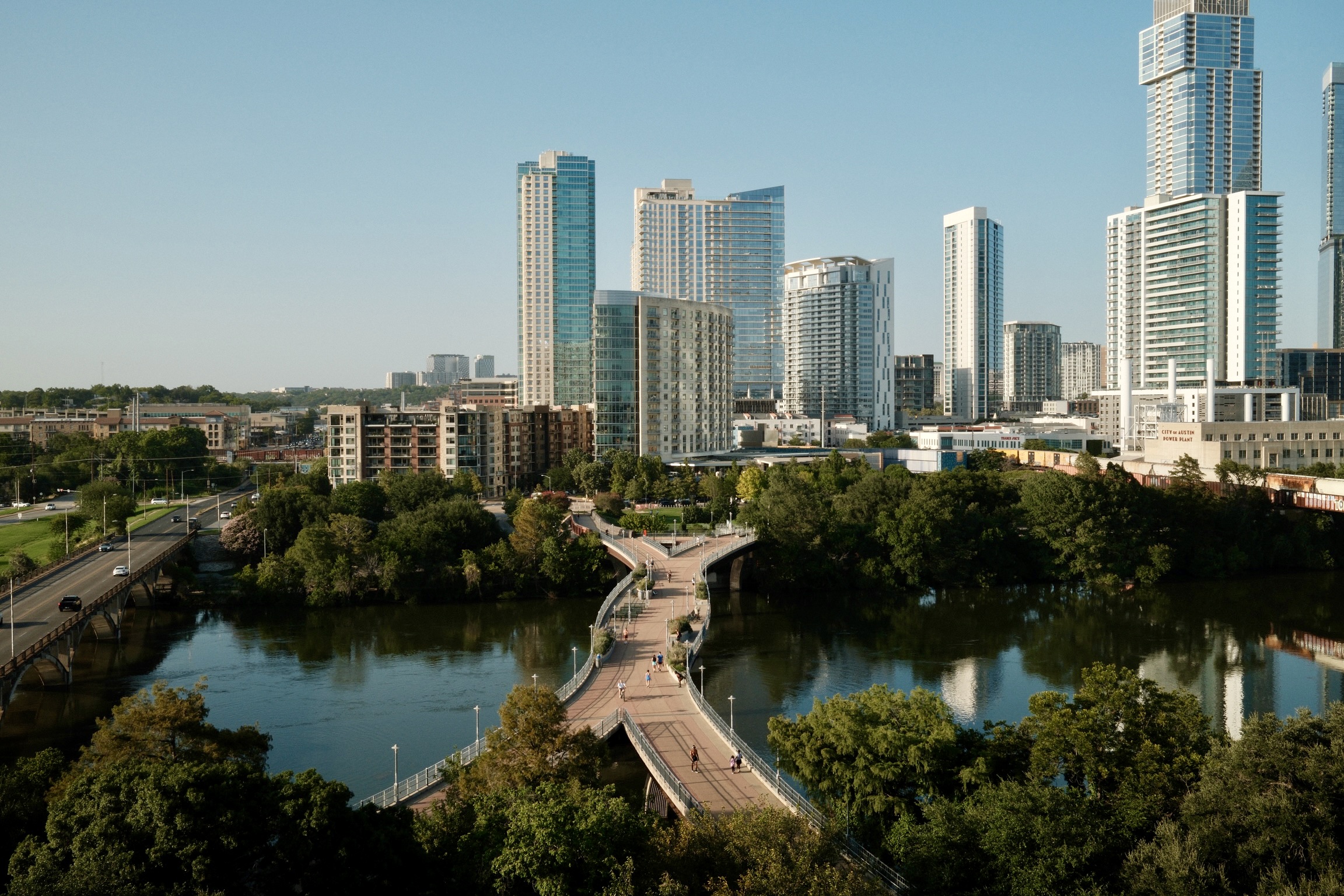 Downtown Austin across Lady Bird Lake